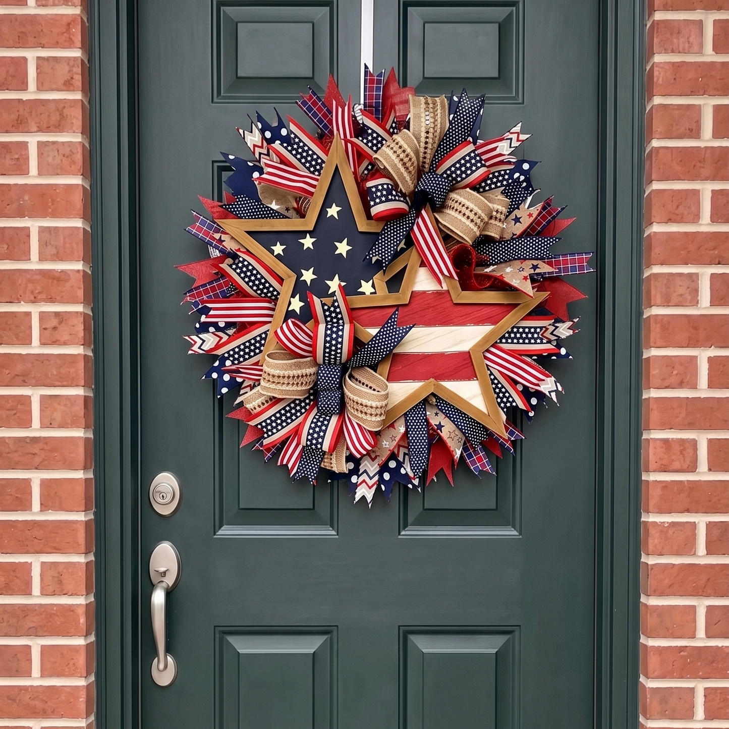 American Flag Wreath