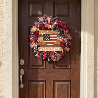 American Flag Wreath